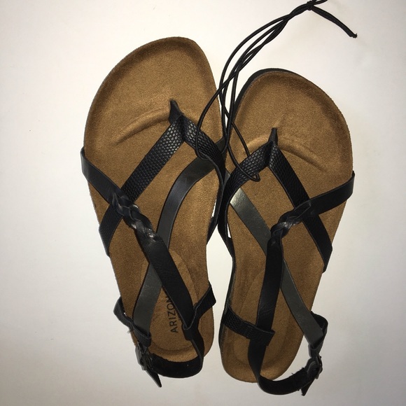 Arizona Jean Co. black sandals. NWOB - Picture 4 of 7